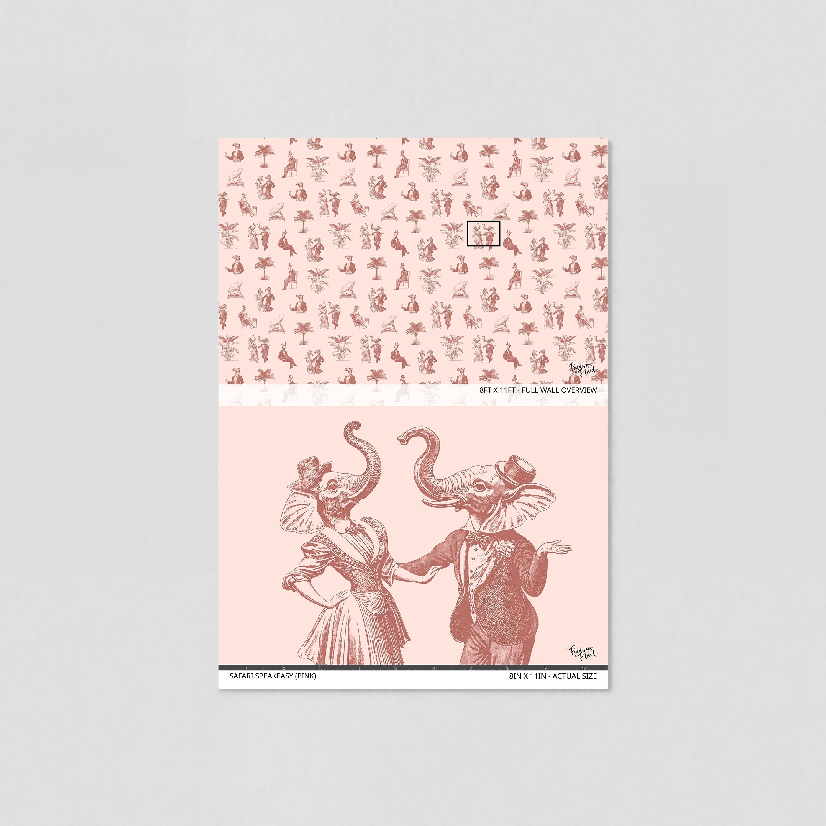 Safari Speakeasy (Pink) Wallpaper