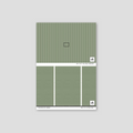 Sample of Pinstripe Dot (Green) Wallpaper