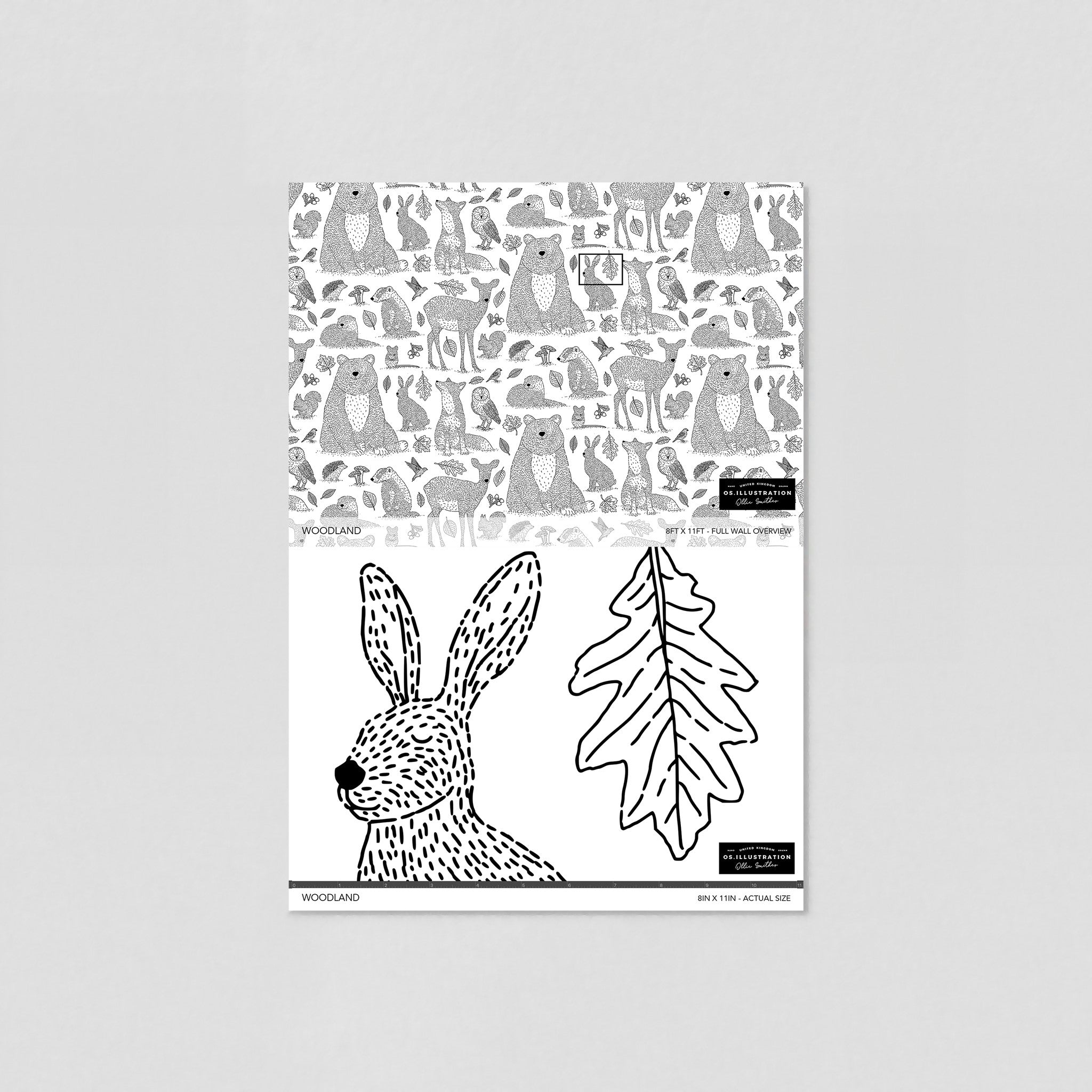 "Wall Blush Woodland Wallpaper sample with animal illustrations in a neutral nursery room, highlighting the texture and pattern."

(Note: The image provided doesn't show the wallpaper in a room setting, but for SEO purposes, I've included the type of room that this wallpaper might typically be used in based on the visual clues from the pattern.)