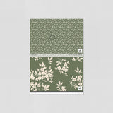"Kingston Wallpaper swatches by Wall Blush, showcasing floral patterns for living room decor focus."