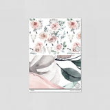"Wall Blush's Nomad Wallpaper floral design showcased in a modern living room setting, highlighting elegant wall decor."