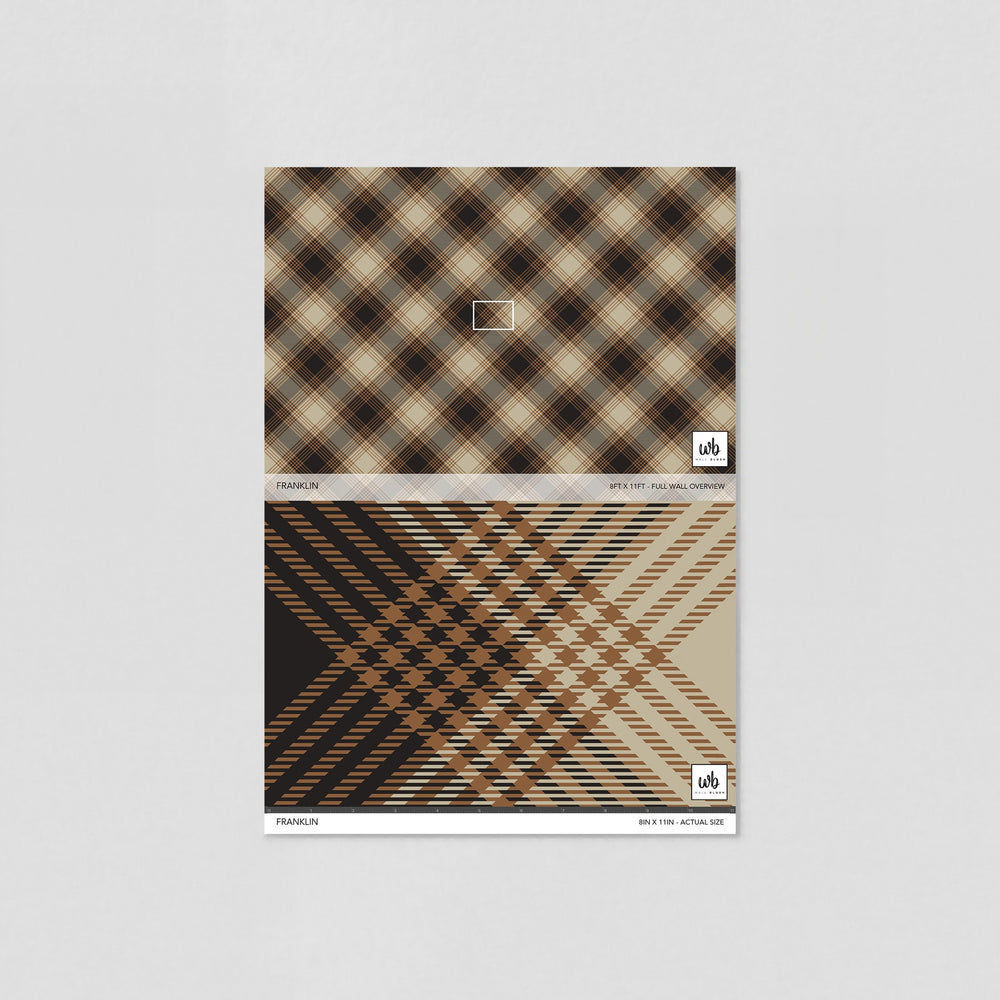 Franklin - Moody Plaid Wallpaper