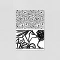Sample of Inked Blossom Wallpaper