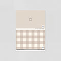 Sample of Willowside Gingham (Tan) Wallpaper