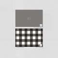 Sample of Willowside Gingham (Black) Wallpaper