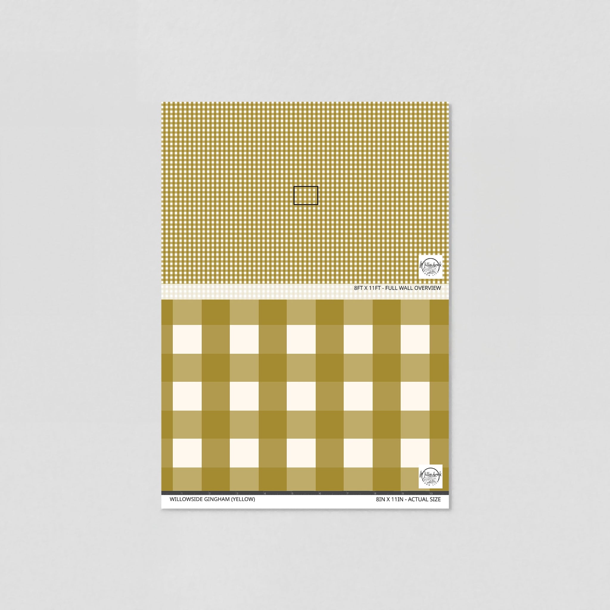 Willowside Gingham (Yellow) Wallpaper