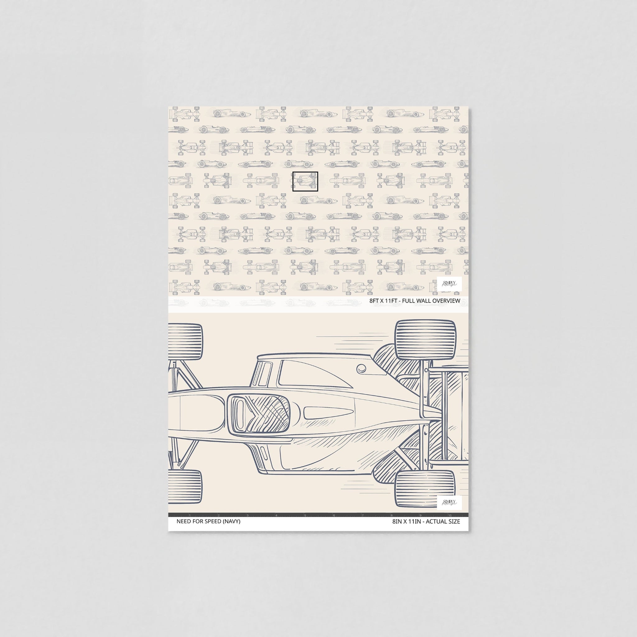 Need for Speed (Navy) Wallpaper