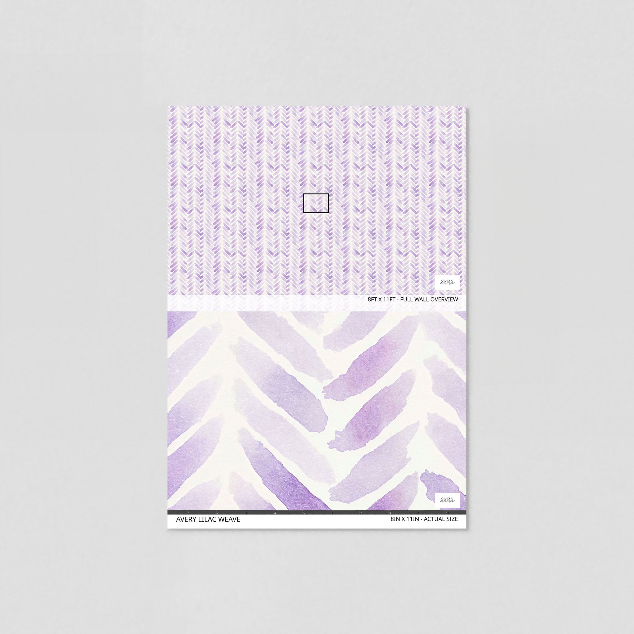 Avery Lilac Weave Wallpaper