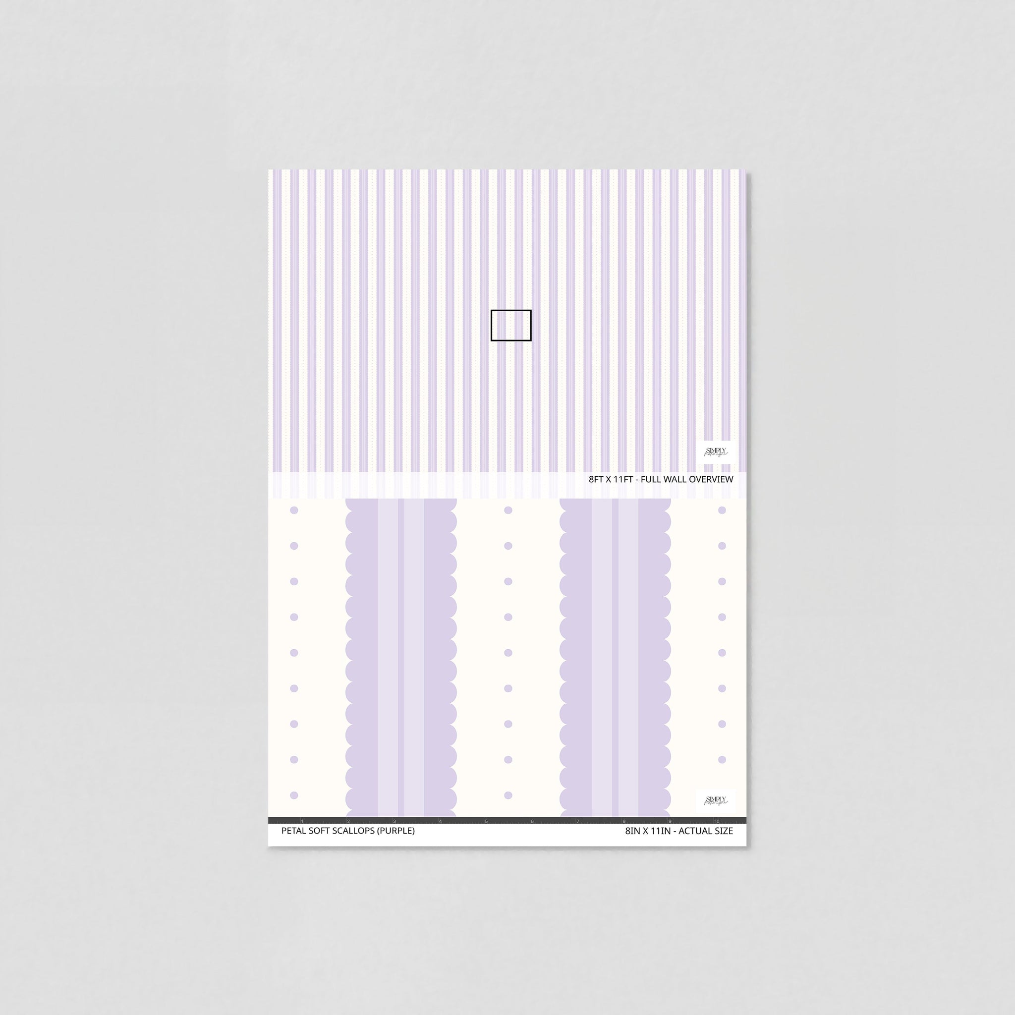 Petal Soft Scallops (Purple) Wallpaper