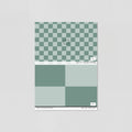 Sample of Simply Checker (Light Teal) Wallpaper