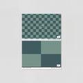 Sample of Simply Checker (Teal) Wallpaper