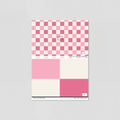 Sample of Simply Checker (Pink) Wallpaper