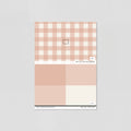 Sample of Simply Gingham Large (Peach) Wallpaper