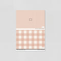 Sample of Simply Gingham Small (Peach) Wallpaper
