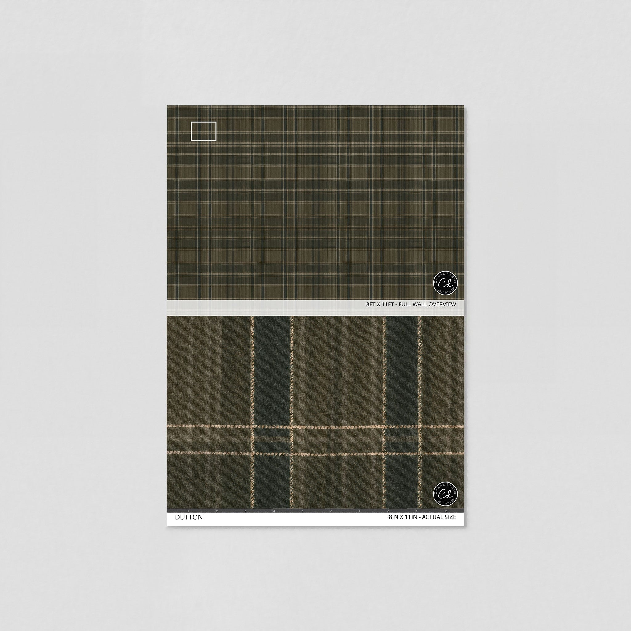 Dutton Wallpaper - 10 FT H X 36 FT W Peel and Stick