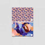 "Wall Blush's Pedregalejo Wallpaper sample showcasing vibrant patterns, ideal for modern living room decor focus."