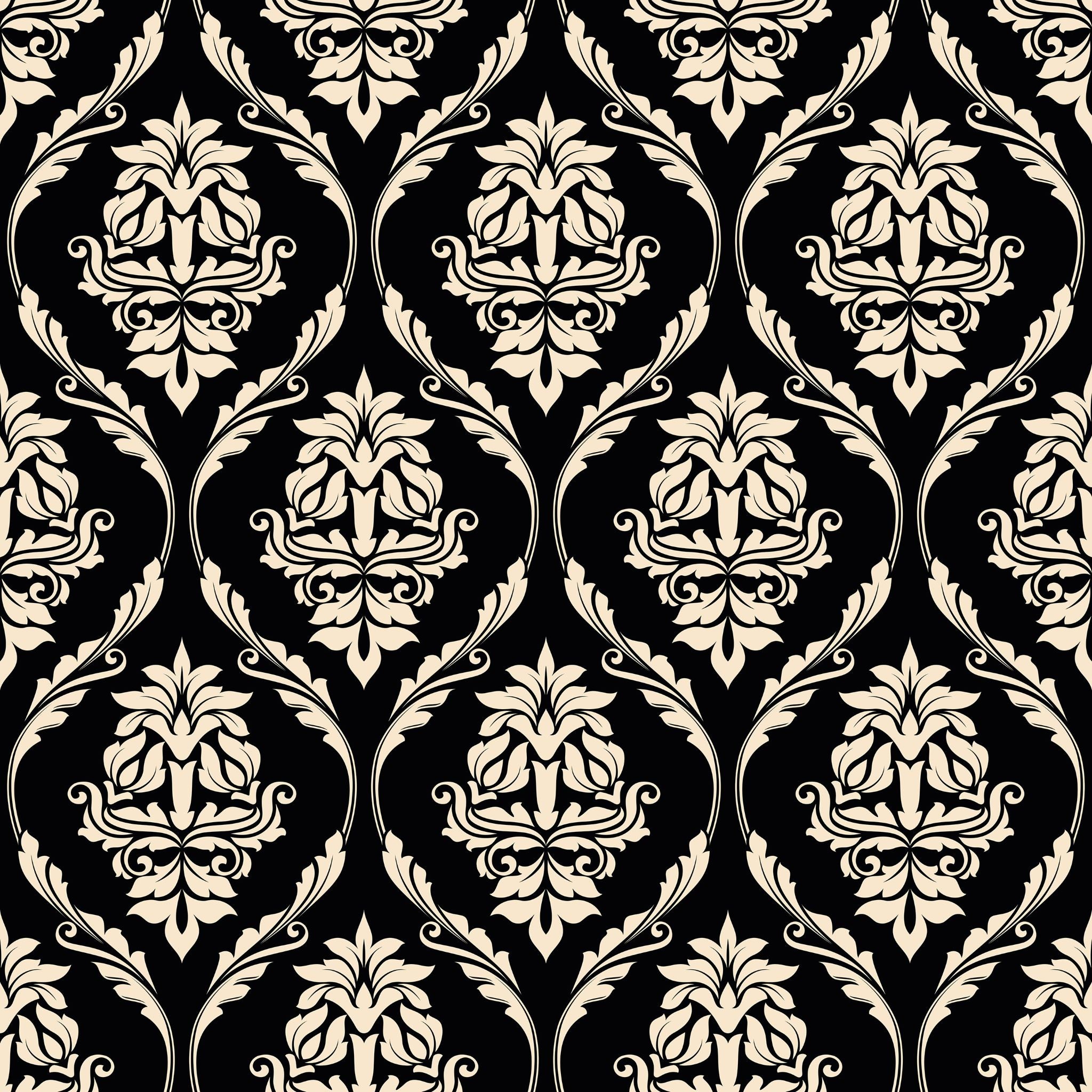 Farmhouse Revival (Black) Wallpaper