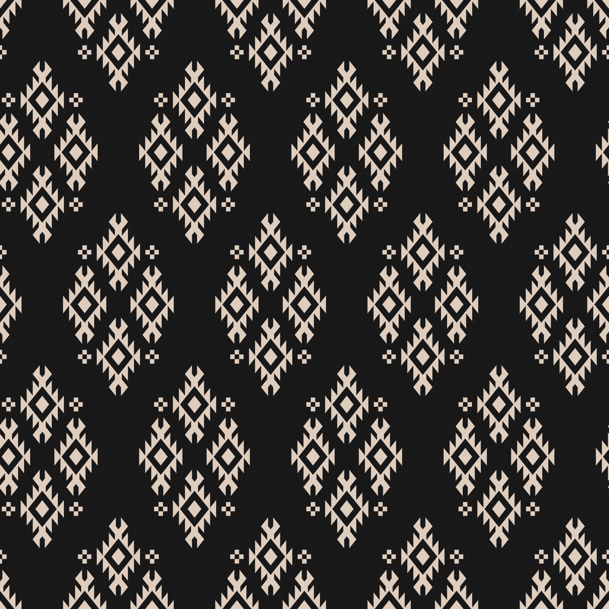 Temple Threads (Black) Wallpaper
