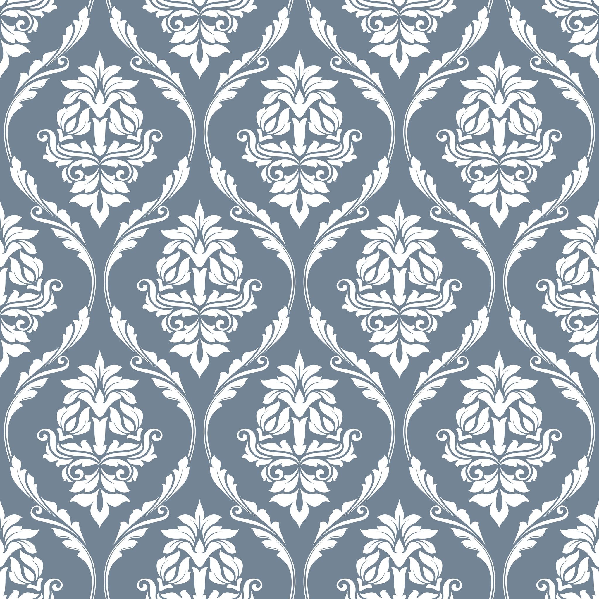 Farmhouse Revival (Blue) Wallpaper