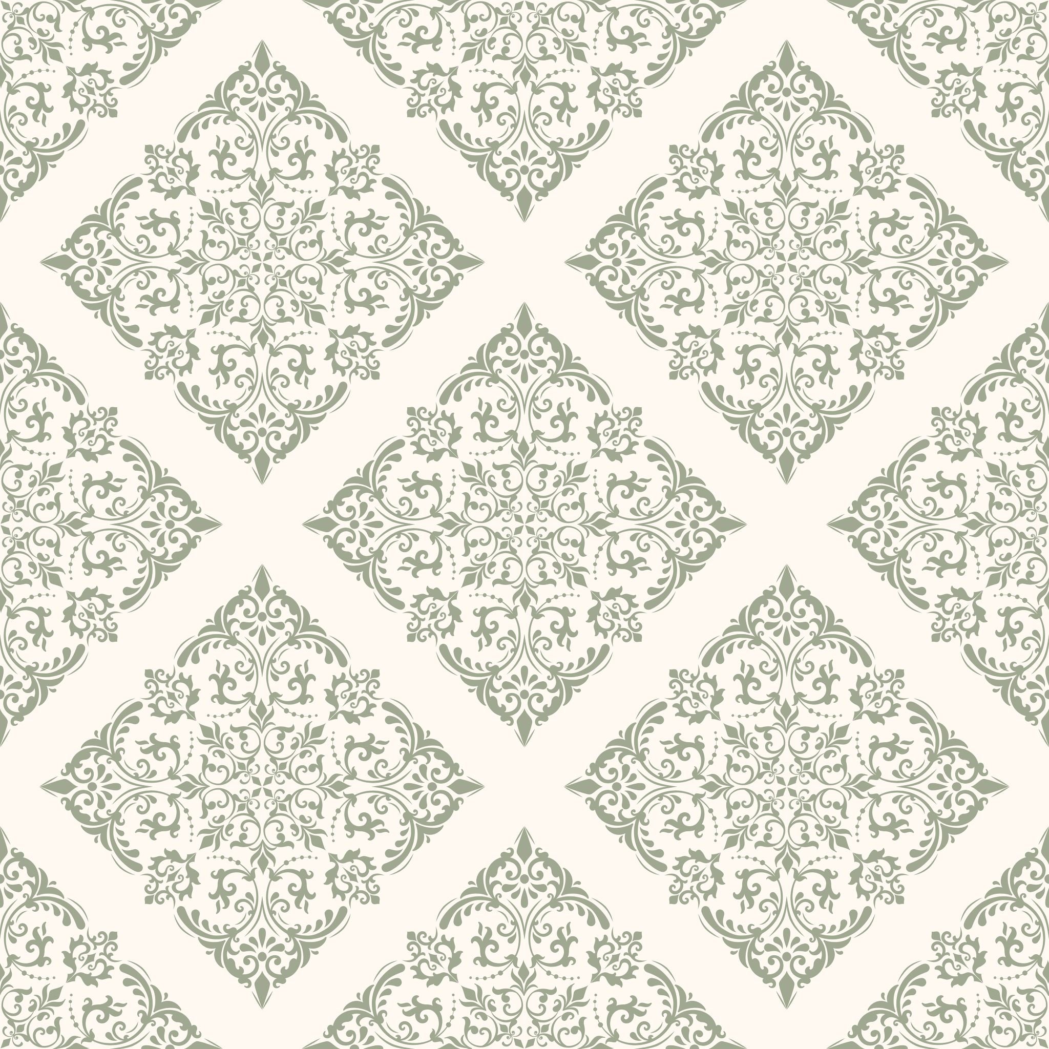 Thrifted Meadow (Sage) Wallpaper