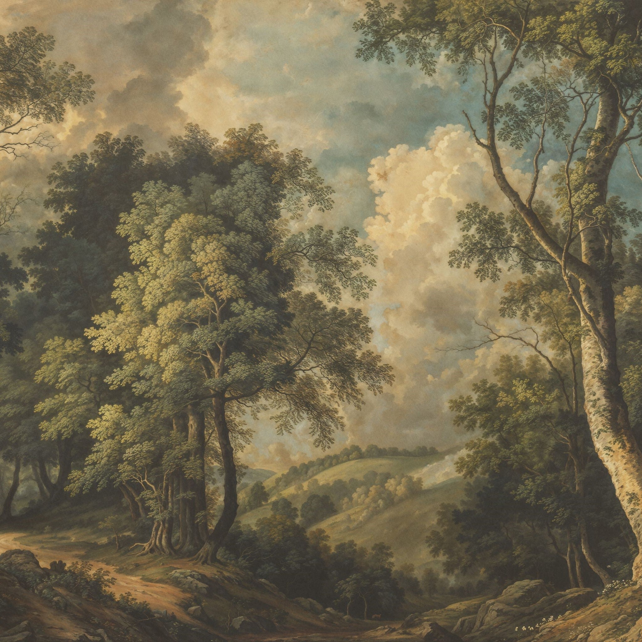 Wedded Woodland's Wallpaper - 6 FT H X 18 FT W Luxe Peel and Stick