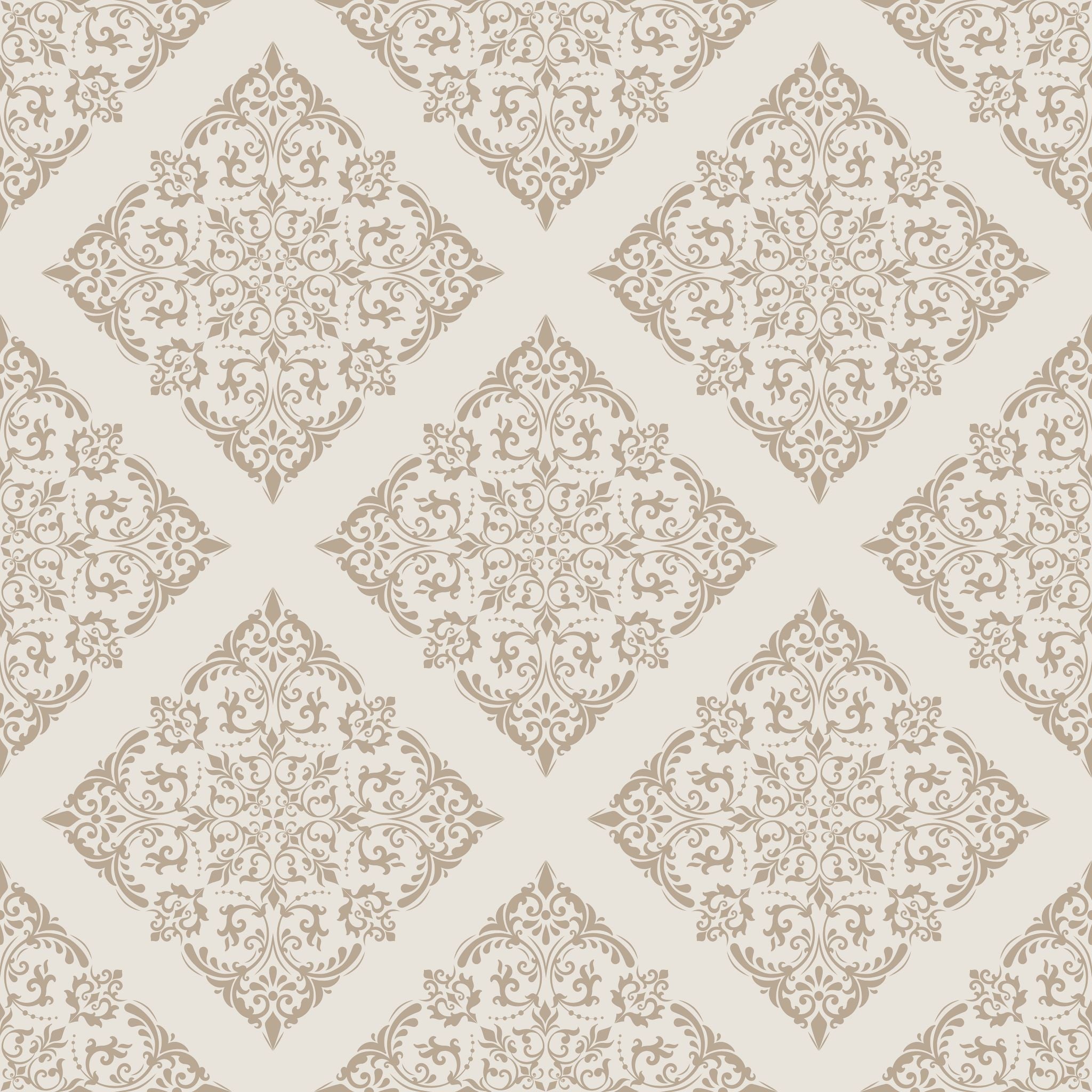Thrifted Meadow (Tan) Wallpaper