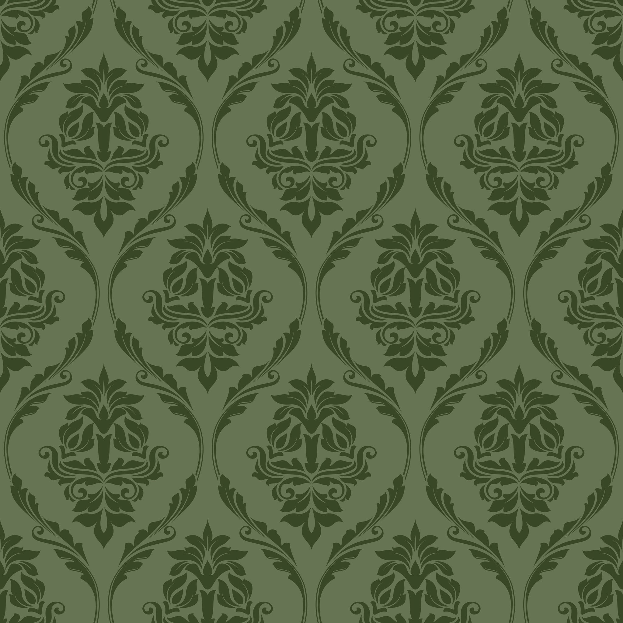Farmhouse Revival (Green) Wallpaper
