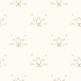 "Whiskers Wallpaper by Wall Blush in a modern nursery room, with a focus on the playful pattern."