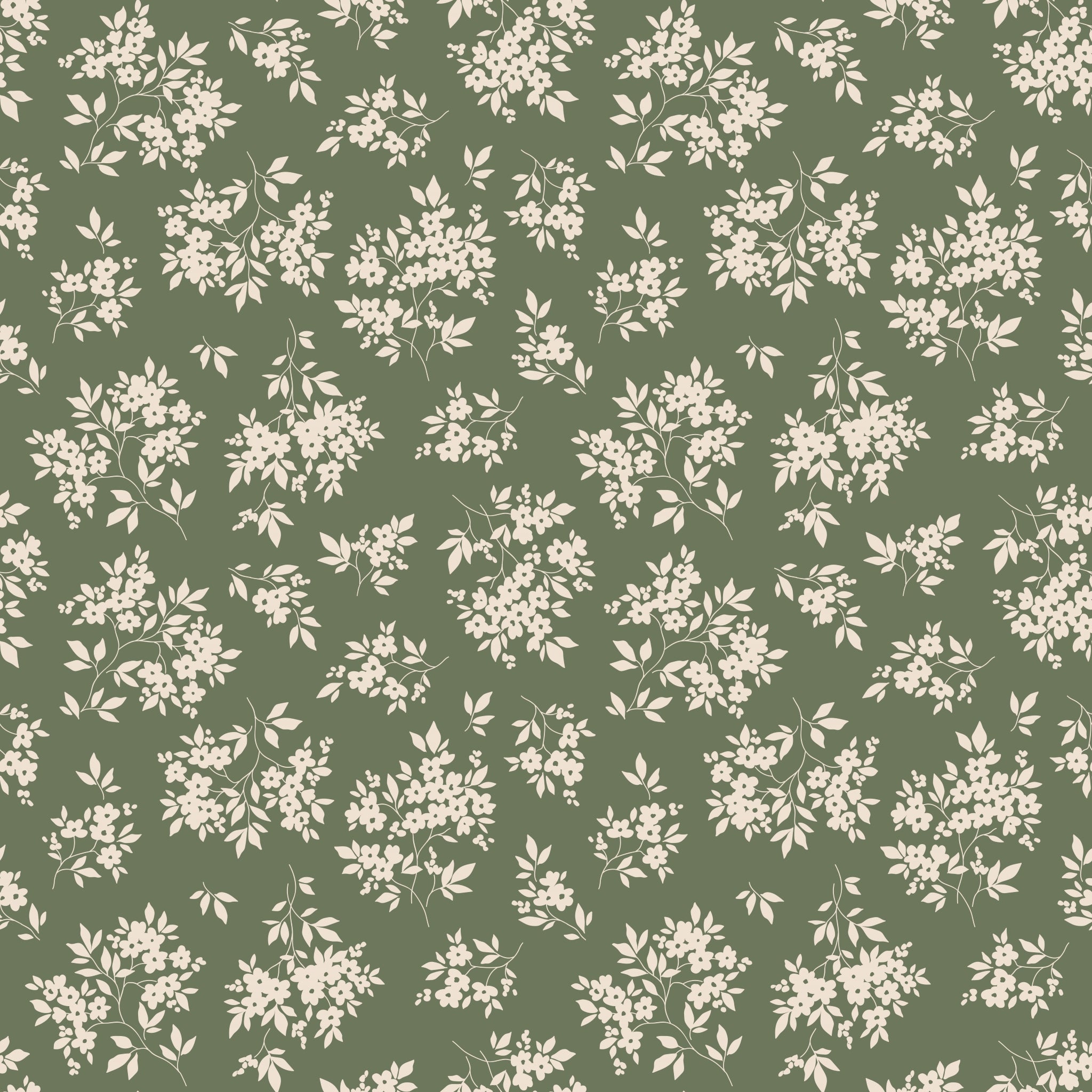 "Wall Blush's Kingston Wallpaper with floral pattern in a stylish living room, highlighting the elegance of the space."