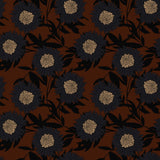 "Raven Wallpaper by Wall Blush with floral design ideal for living room wall decor focus"