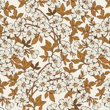 "Wall Blush's Antoinette Wallpaper featuring elegant floral patterns ideal for a modern living room."