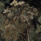 "Copper Garden Wallpaper by Wall Blush in elegant living space, highlighting botanical design focus."