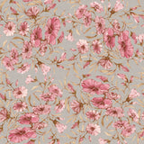 "Rebecca Wallpaper by Wall Blush featuring elegant floral pattern ideal for enhancing the ambiance of a living room space."