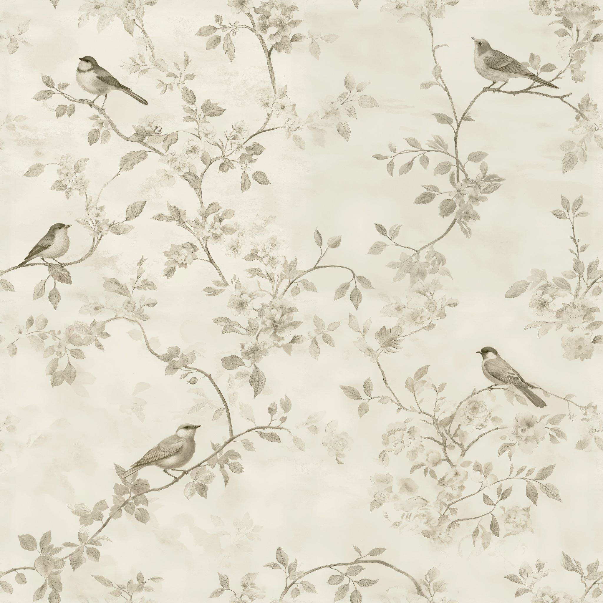 Vintage Songbird Wallpaper