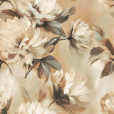 "Wall Blush 'The Becky Wallpaper' in elegant floral pattern for a cozy living room ambience, focusing on wall detail."