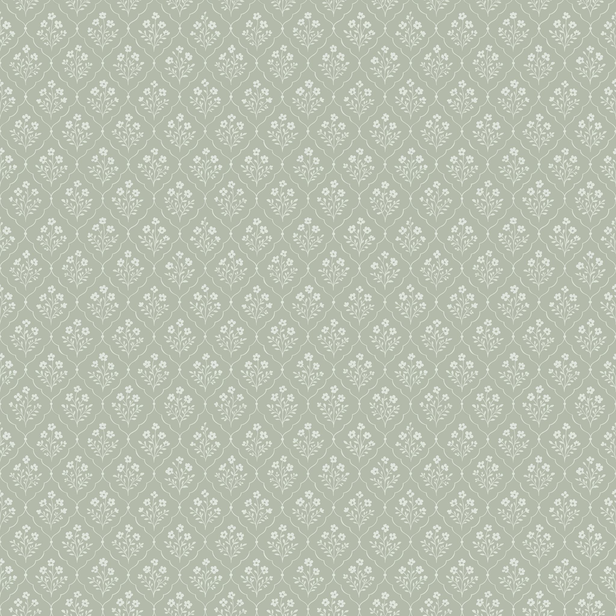 Sage Trellis Wallpaper