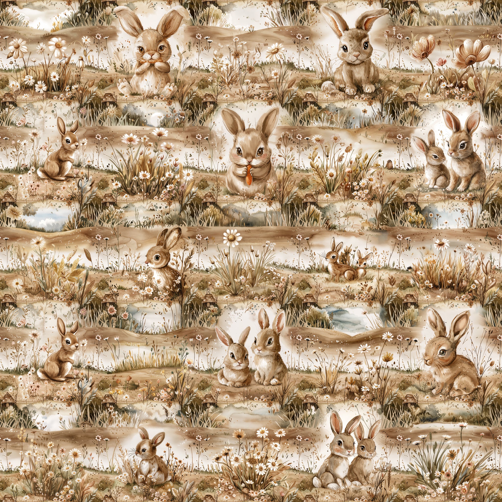 Thumper - Watercolor Bunny Wallpaper