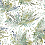 Wall Blush's Lilian's Grove Wallpaper showcasing lush botanical patterns for a bedroom statement wall.