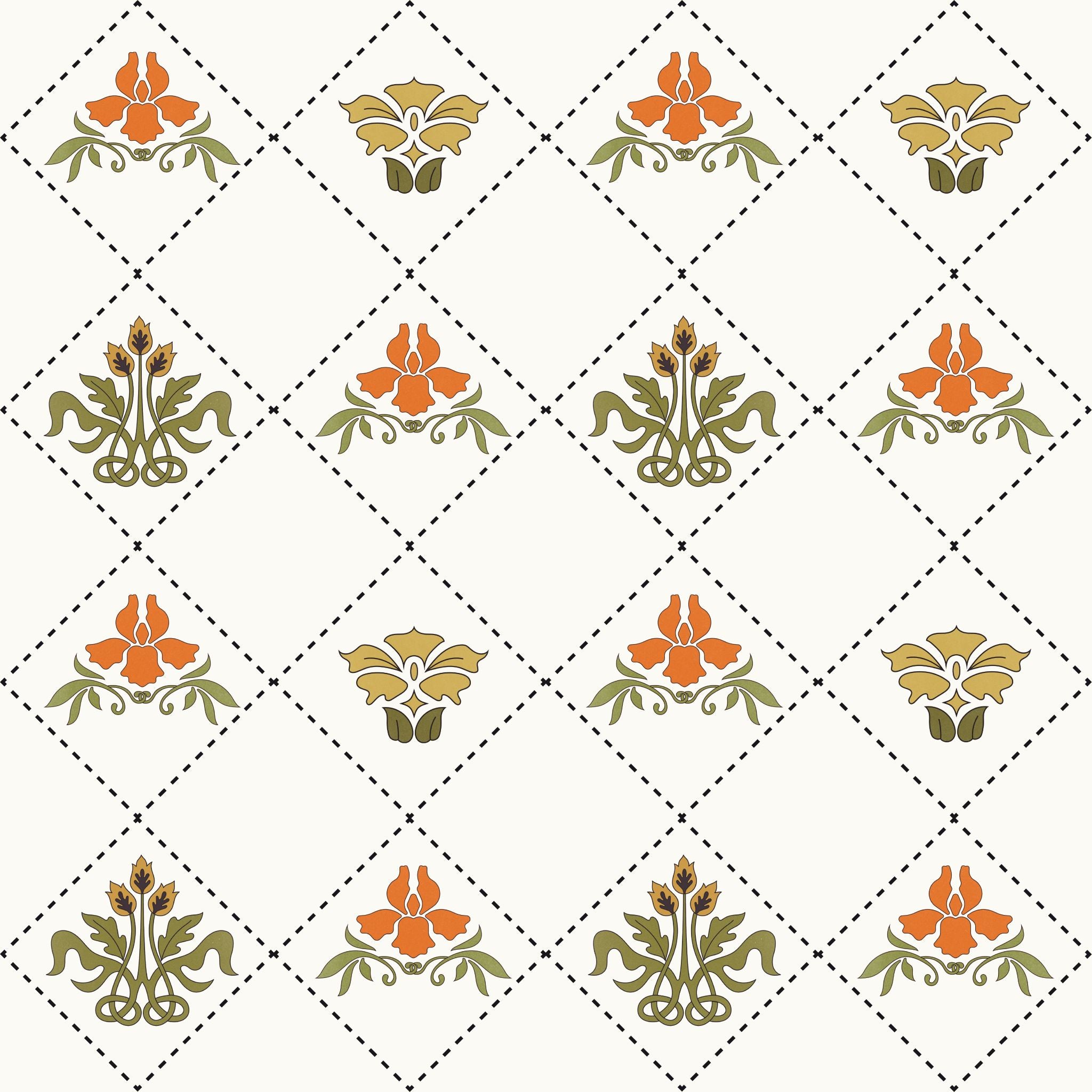 Cottage Day Floral Wallpaper