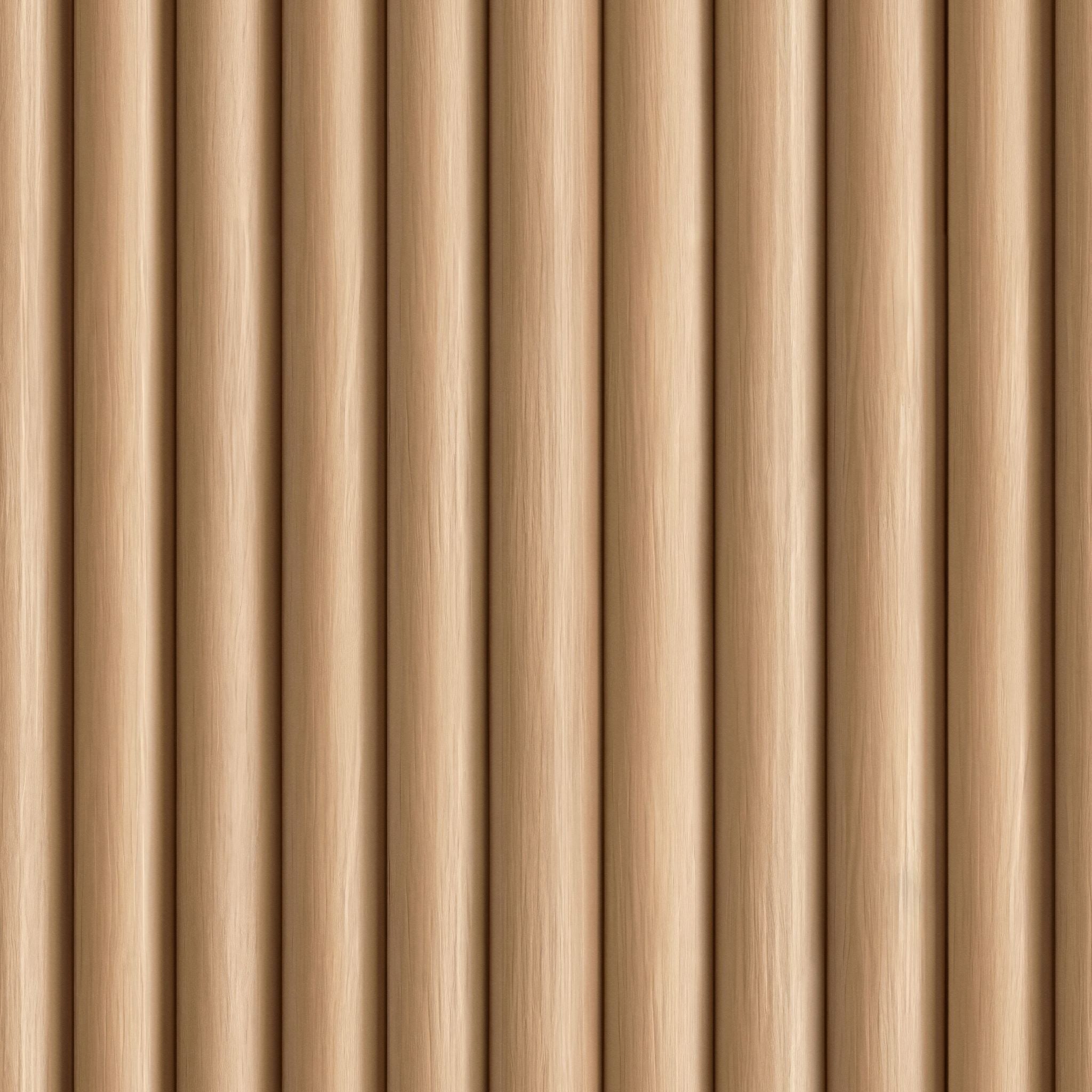 "Wall Blush Timber Wallpaper in seamless pattern for elegant living room decor, warm wood texture focus."