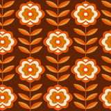 "Marigold Wallpaper by Wall Blush in a cozy living space, elegant floral design focus."