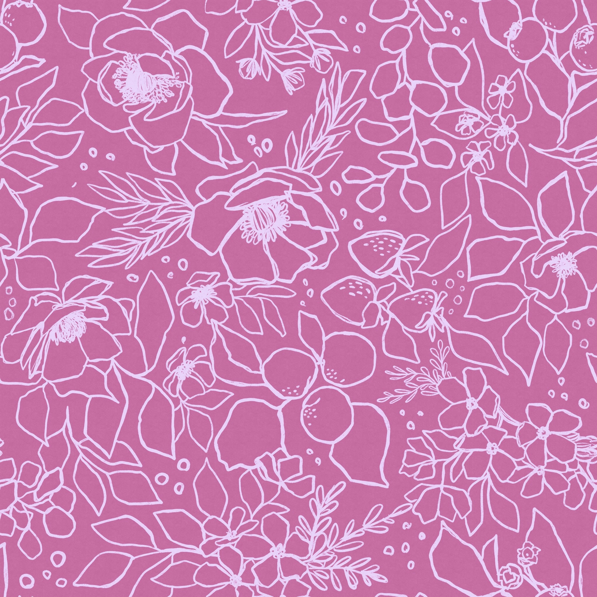 Wall Blush 'Paige (Pink) Wallpaper' in a cozy room, with a focus on floral patterns for chic interior decor.