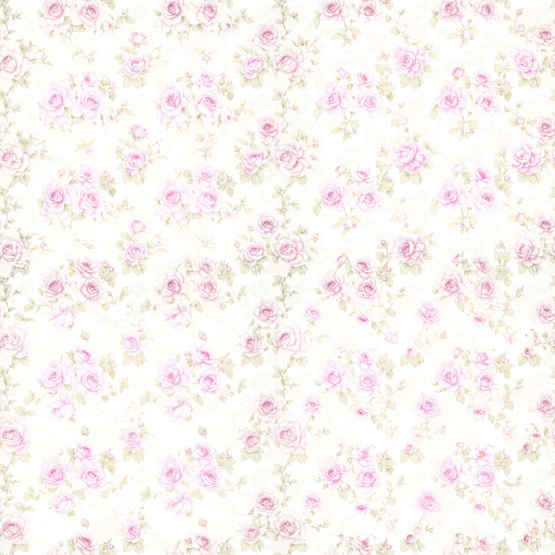 Cottage Core Wallpaper - Pink Rose Wallpaper