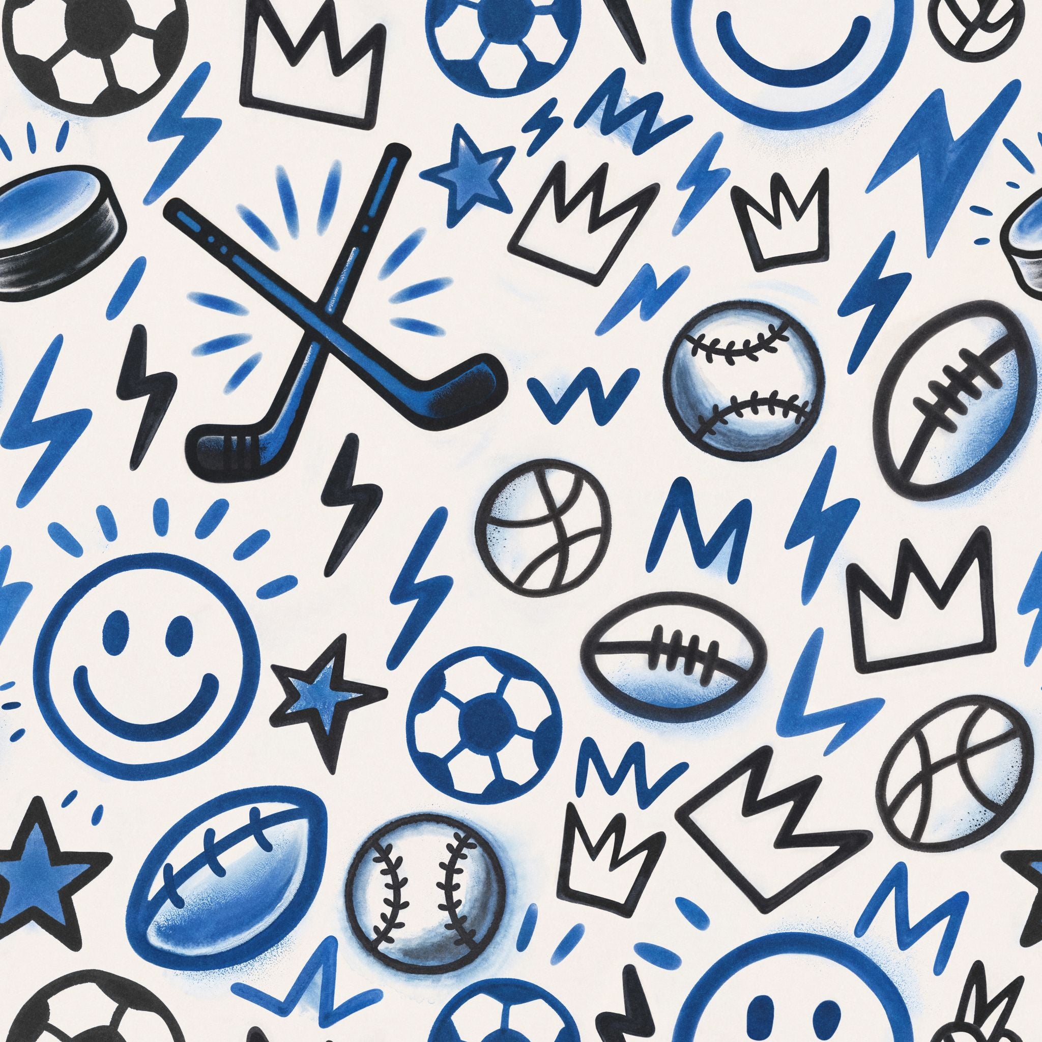 Rocker Varsity Graffiti Wallpaper