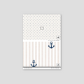 Sample of Anchors Aweigh (Tan) Wallpaper
