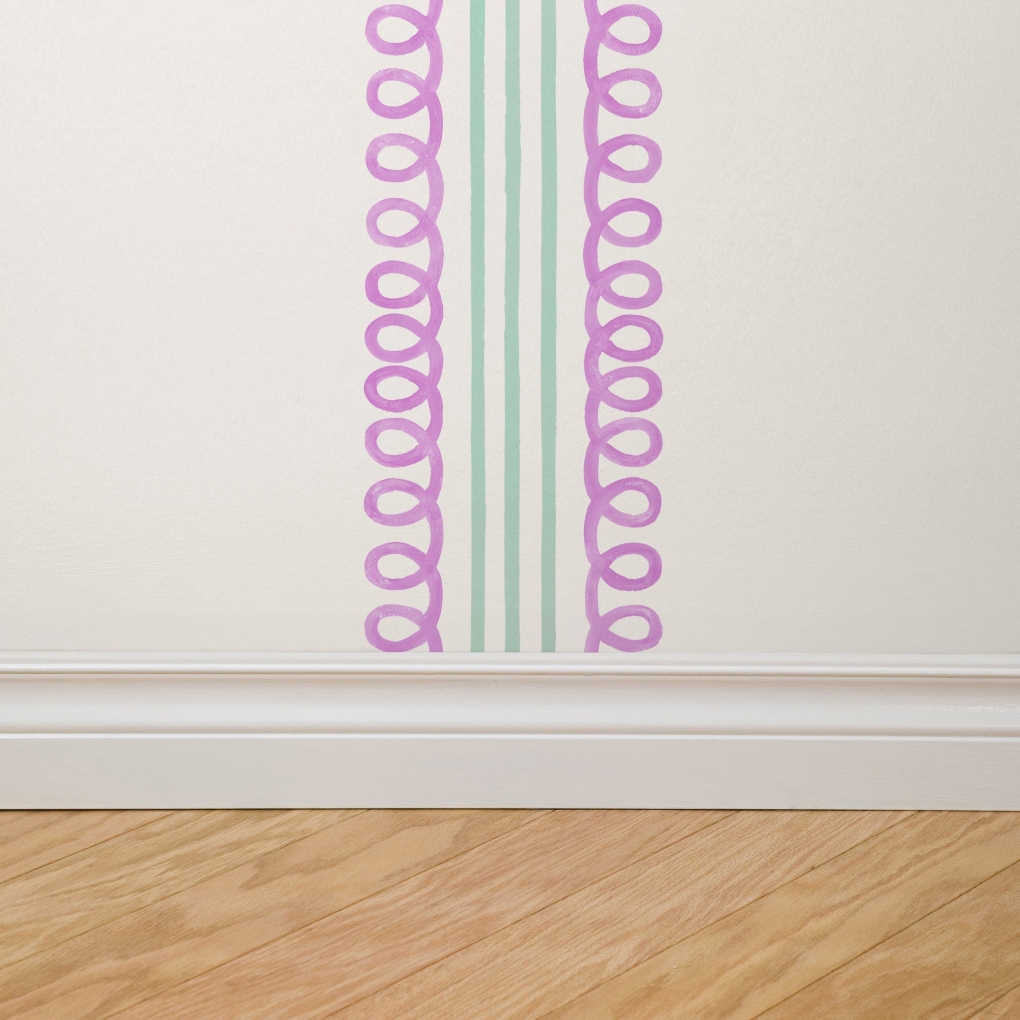 Veda (Purple and Teal) Wallpaper