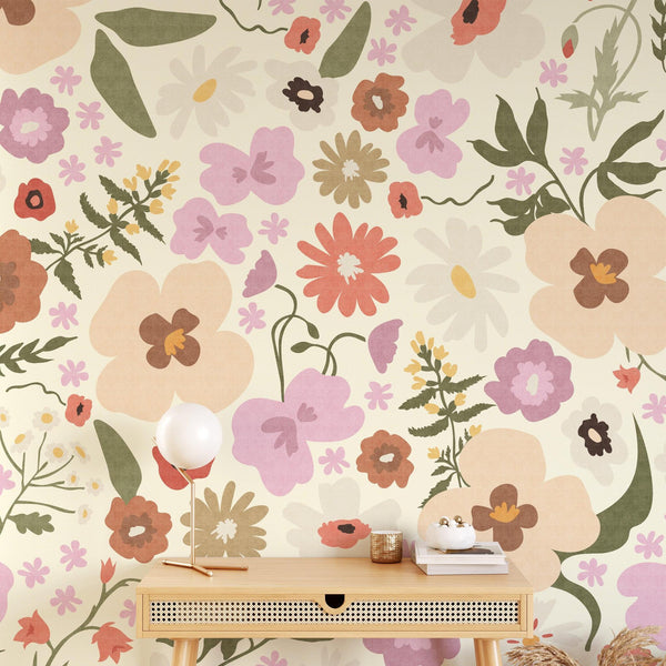 Hadley - Floral Peel and Stick Wallpaper– WALL BLUSH