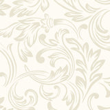"Estelle Wallpaper by Wall Blush in elegant living room, showcasing detailed floral pattern, dominant design element."