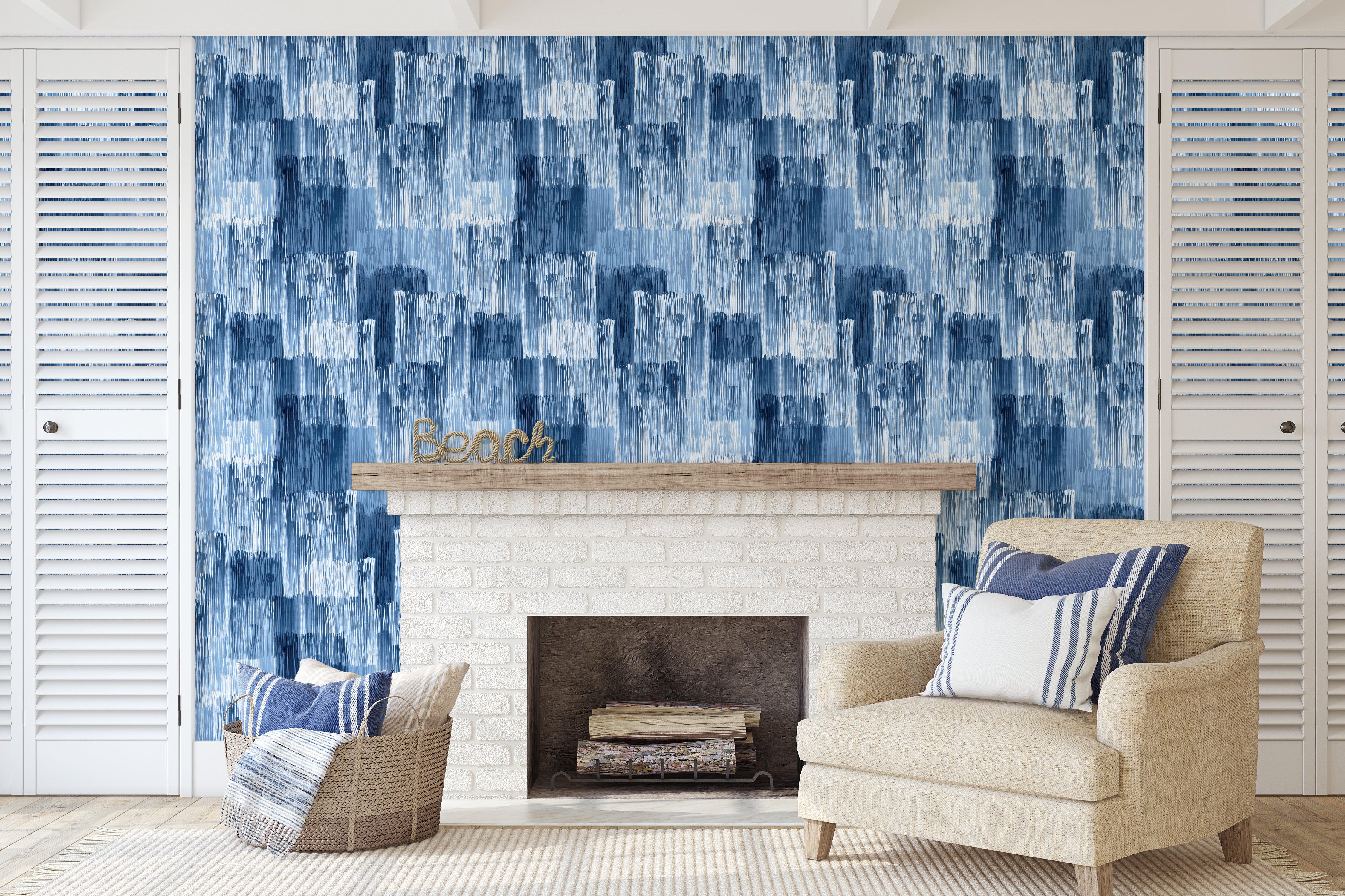 Indigo Wallpaper - Wall Blush from WALL BLUSH