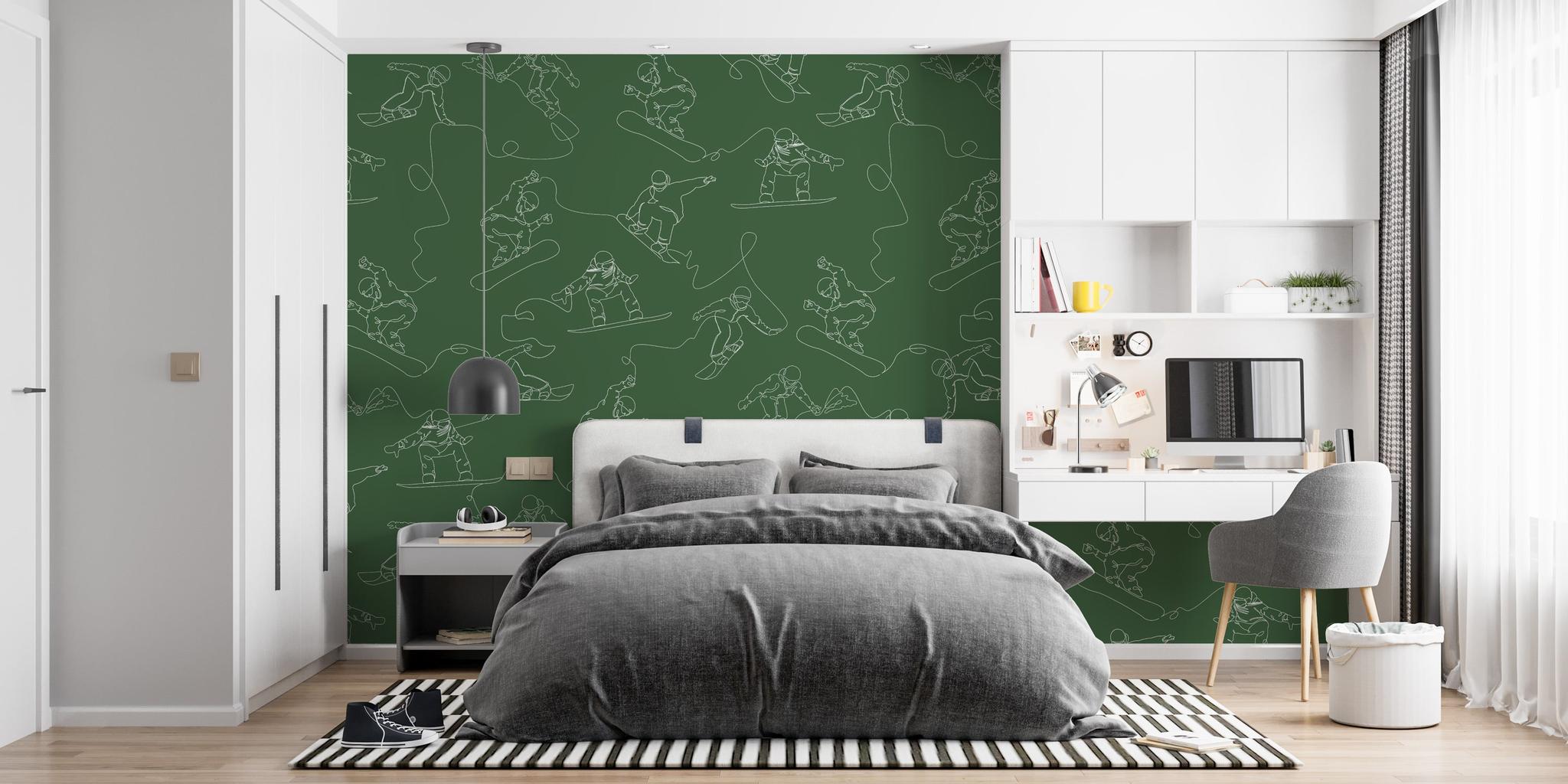 _DRAFT - Snowboard - Green Edition - WALL BLUSH